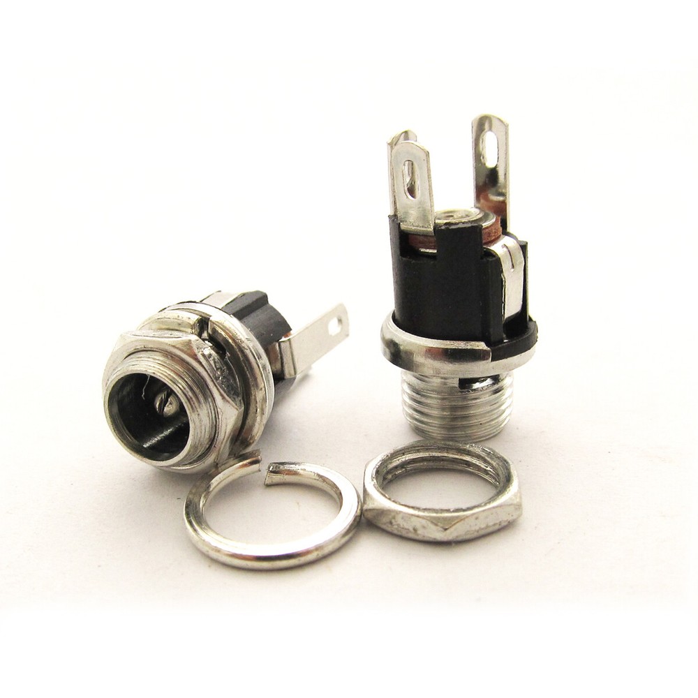 10pcs DC Jack Female Socket Panel Mount Connectors 5.5 x 2.1mm 5.5/2.1