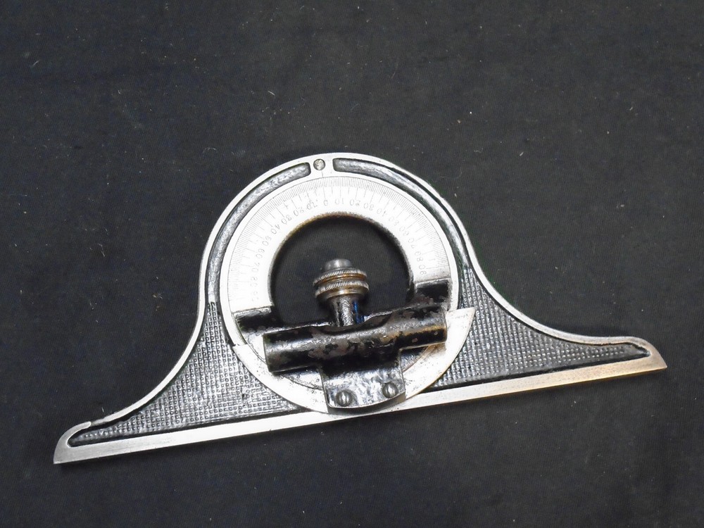 Starrett No 12 Protractor Head and Level Attachment