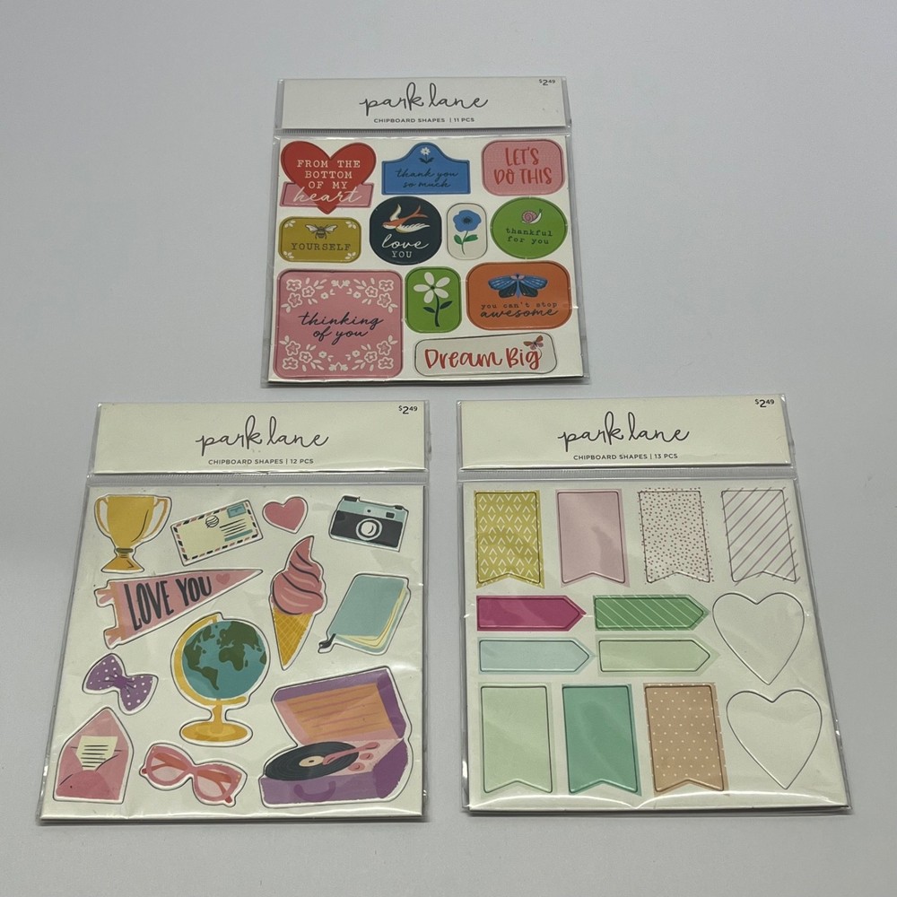PARK LANE Chipboard Shapes - New