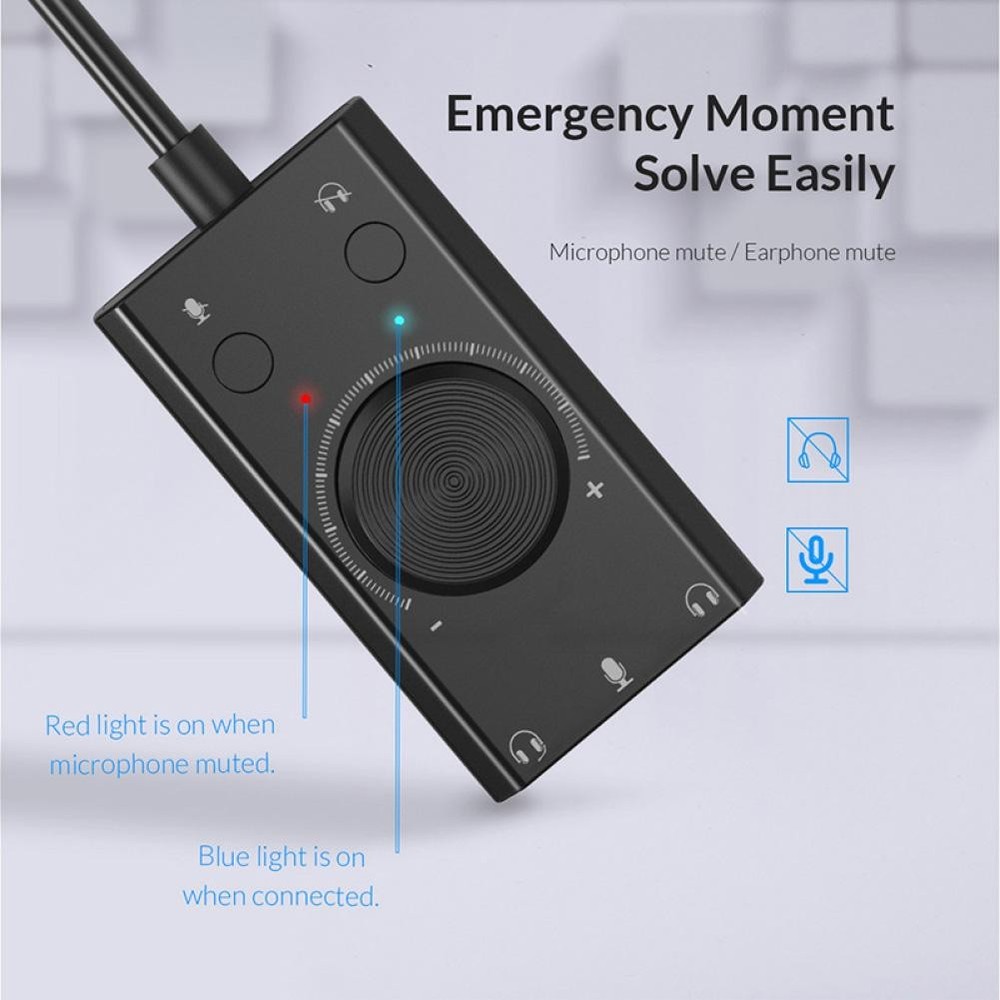 Universal External USB Sound Card For Speaker Microphone Earphone Plug&Play