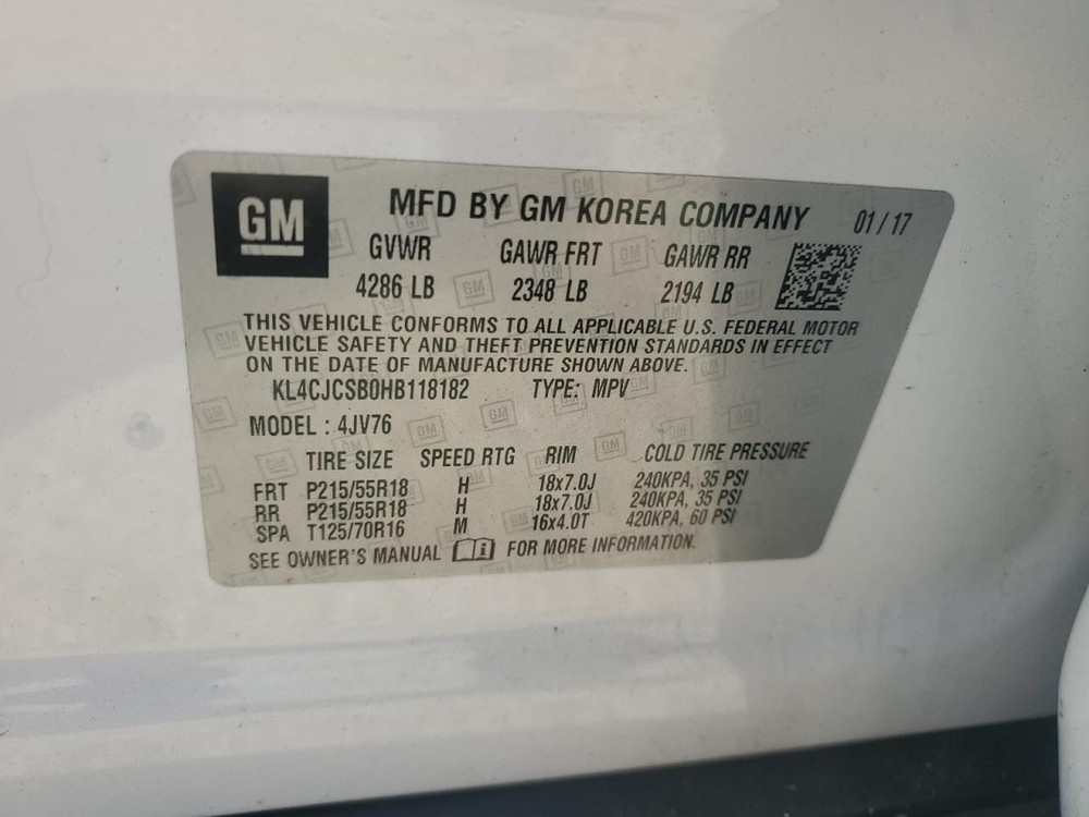 Speedometer MPH Opt Umn Fits 17-18 ENCORE 1112246