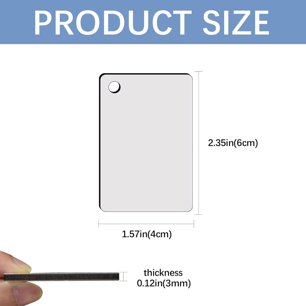 240Pcs Sublimation Keychain Blanks Double Sides 80 MDF Sublimation Keychains Bla