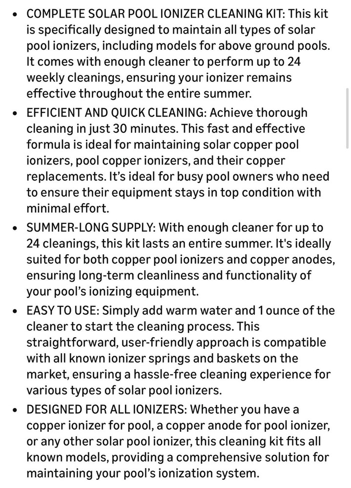 Spring And Basket Cleaner Kit Pool