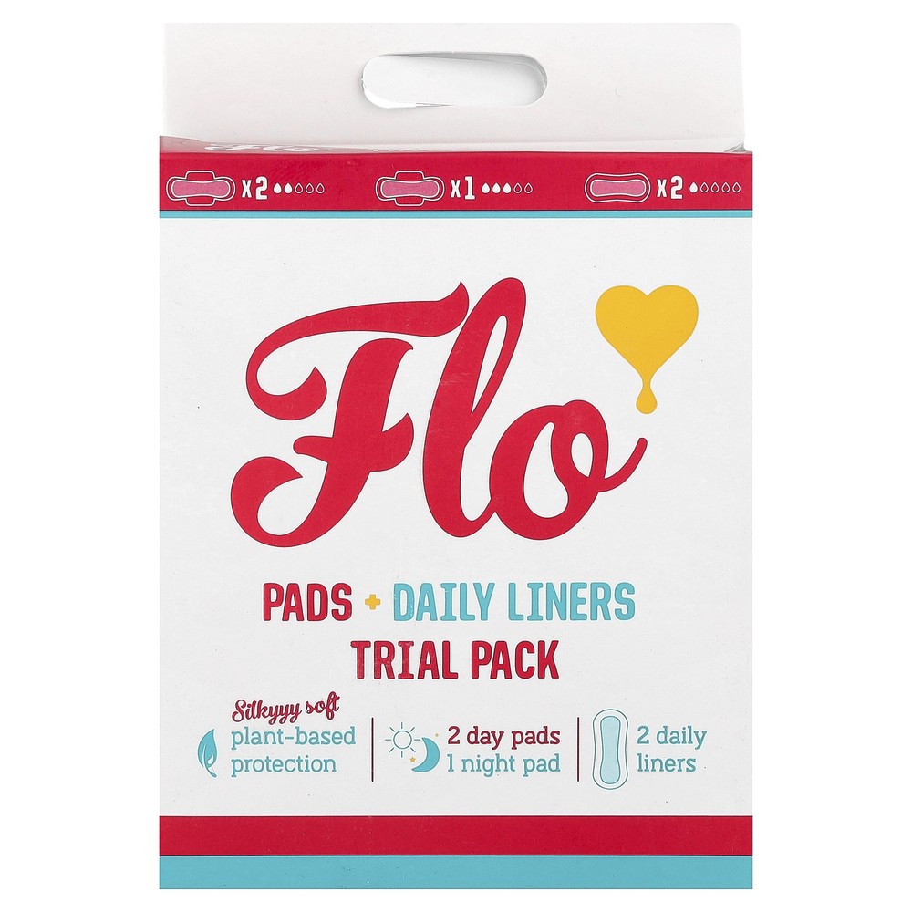 Pads + Daily Liners Trial Pack, 3 Pads + 2 Liners