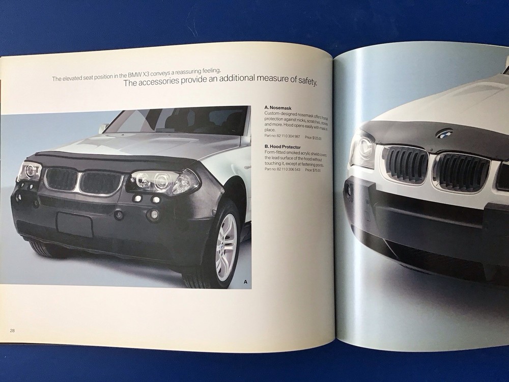 BMW X3 E83 SAV Accessory Brochure 2004