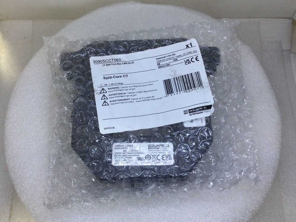 Square D 3090SCCT063 600A:5A S3 600V Power Logic Split Core CT