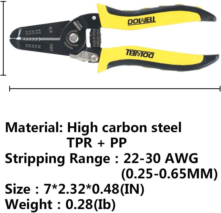 22-30 AWG Wire Stripper Wire Stripping Tool Wire Cutter and Multi-Function Hand