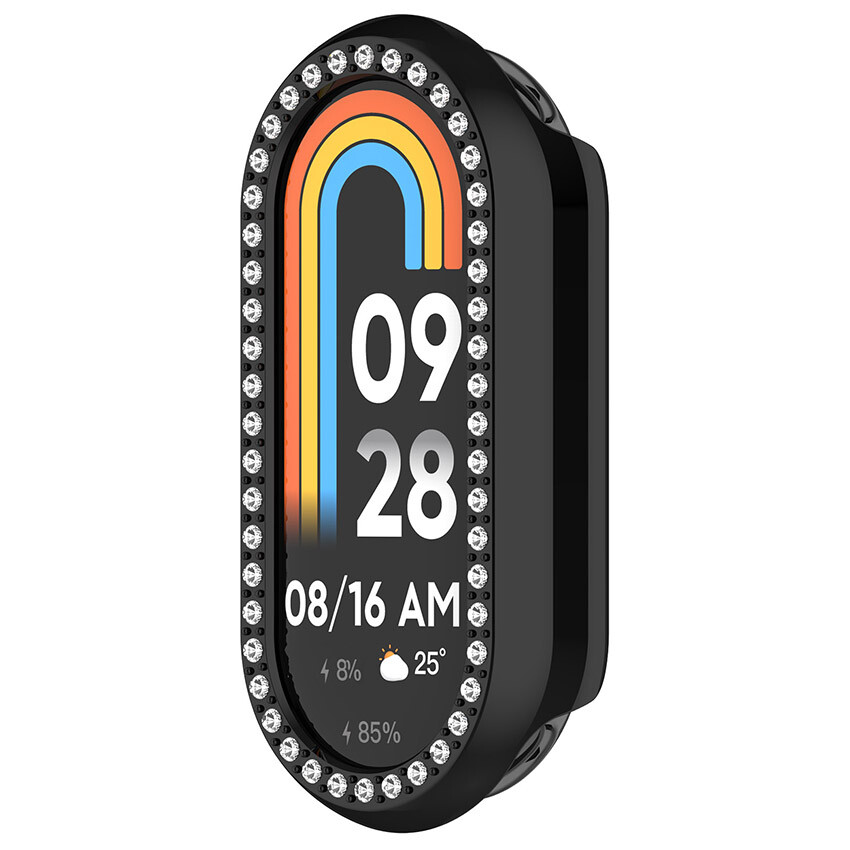 For MI Band 9 NFC Protective Case PC Half-Wrap Watch Case Hollowed Cover Shell