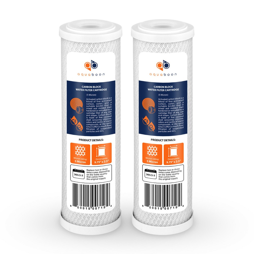 Carbon Block 2-PACK CTO Water Filter Cartridges for RO Reverse Osmosis System