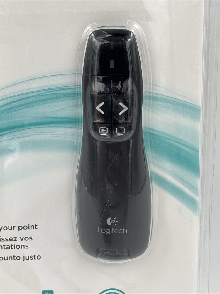 NEW SEALED Logitech R400 Wireless Presenter Red Laser Pointer Clicker Windows PC