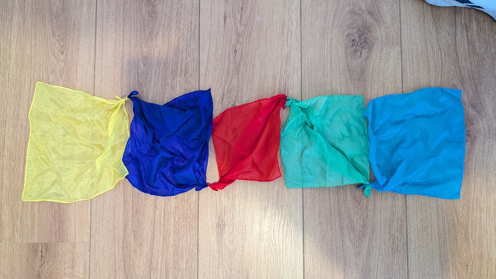 Magic handkerchiefs - fold up very small, can make appear easily