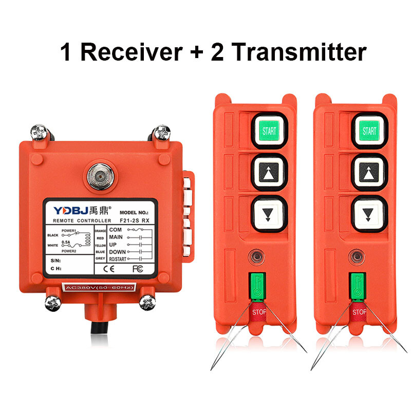 F21-2S Industrial Wireless Remote Controller Hoist Crane Receiver + Transmitter