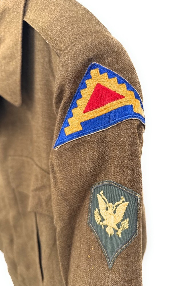 WWII 7th Army Specialist Coat Jacket Brown