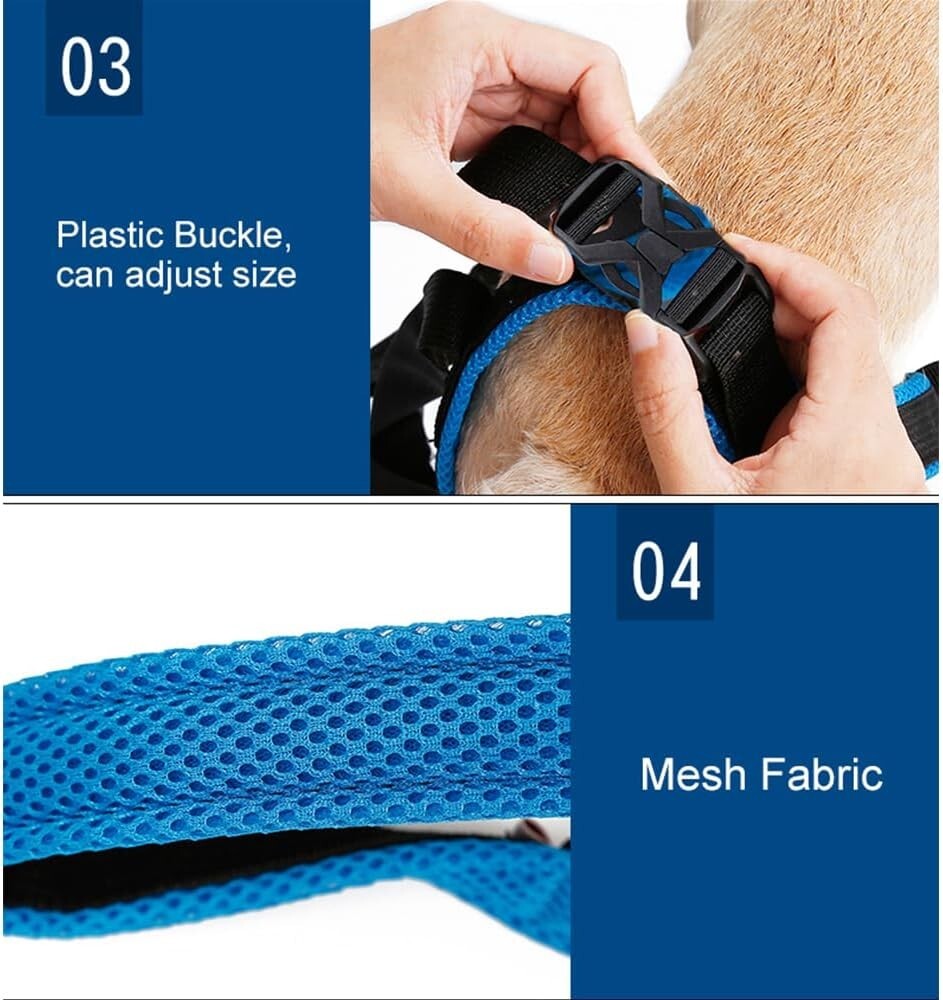 Doglemi Dog Lift Support Harness Rear 2 Leg Sling Strap Size Medium - Adjustable