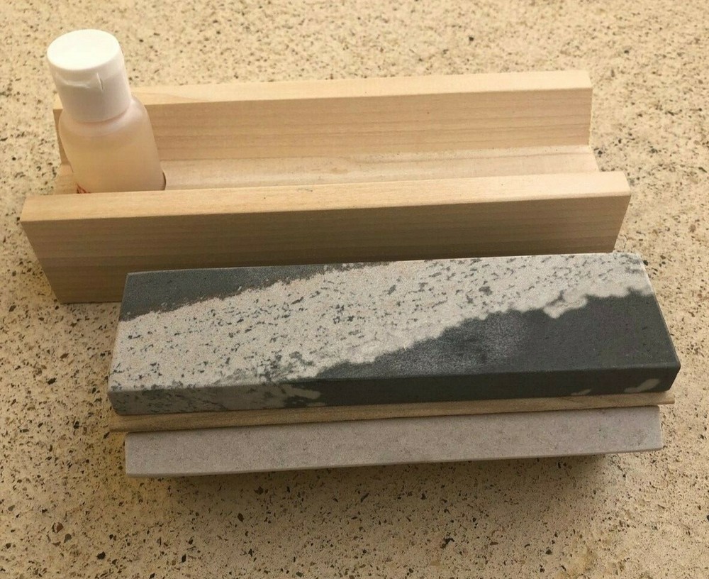 Tri 6 Arkansas Knife Sharpening Stone Kit