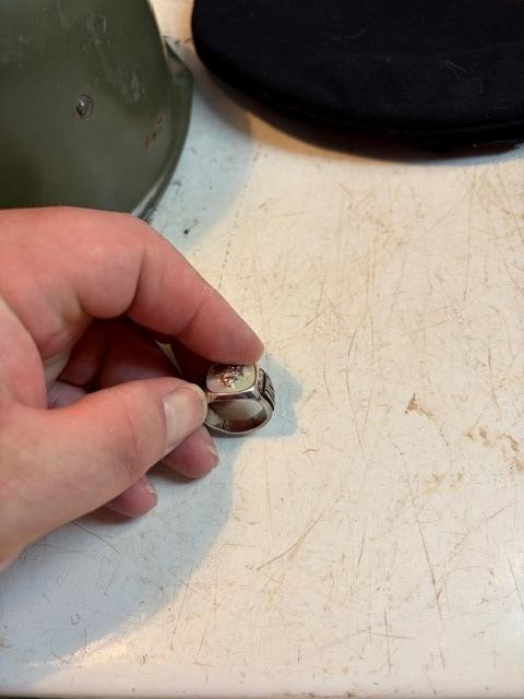 Gram Sterling Silver United States Navy Ring WW 2
