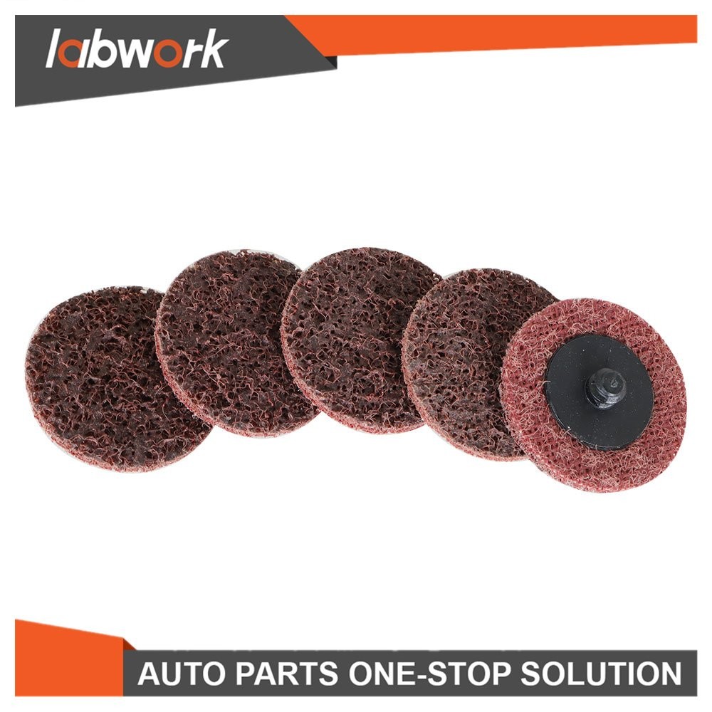 Labwork Medium Surface Conditioning Disc Roll Lock Grinder Sanding Pads 50Pcs 2"