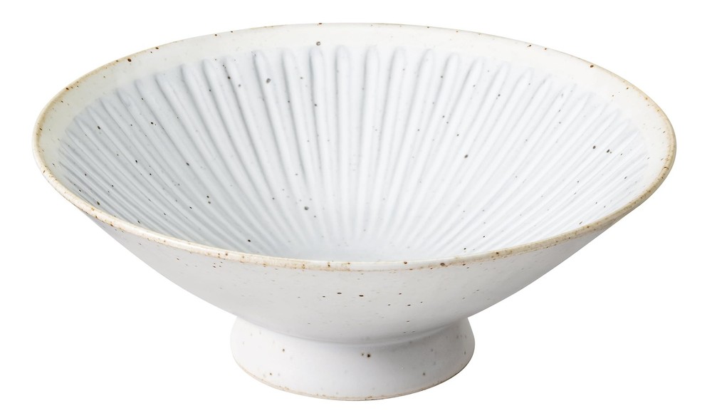 &NE Hasami Flat Bowl 14cm Grey Hare to Ke