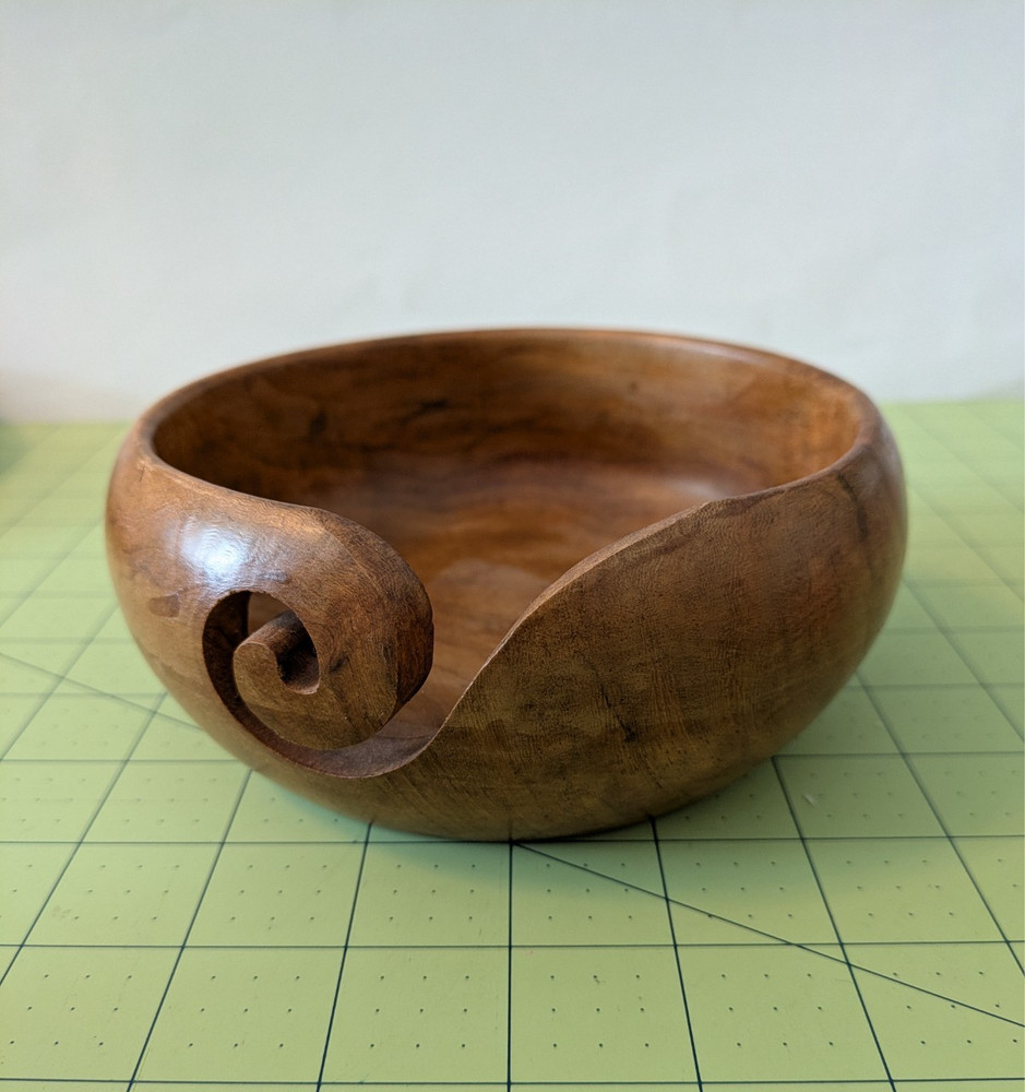 Darn Good Yarn Wooden Bowl