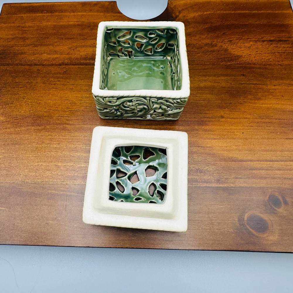 Handmade Celadon Porcelain Incense Burner