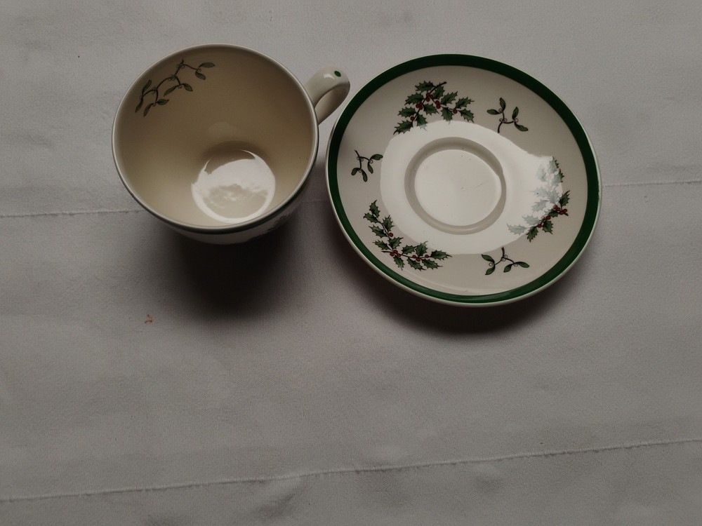 Spode England Christmas Tree Coffee Tea Cup and Saucer Set  (replacement)