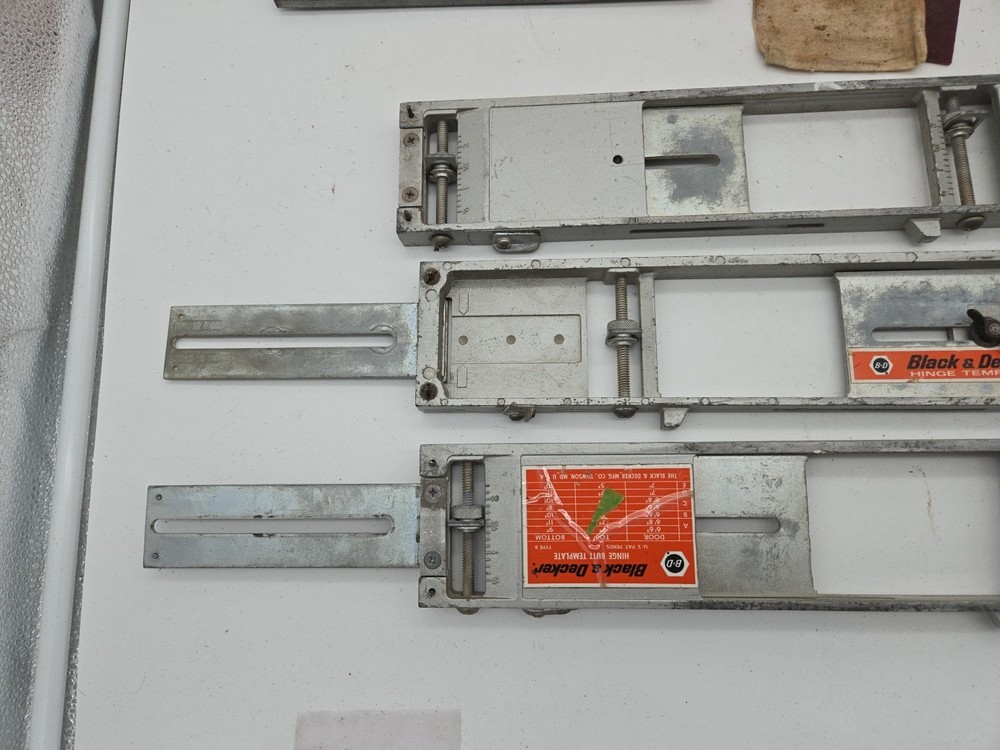 Black and Decker Hinge Butt Template Set. Doors, cabinets, Full sized set