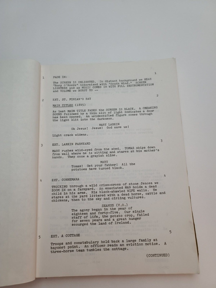 TRINITY / Leon Uris 1977 Unproduced Screenplay, Herb Jaffe Productions