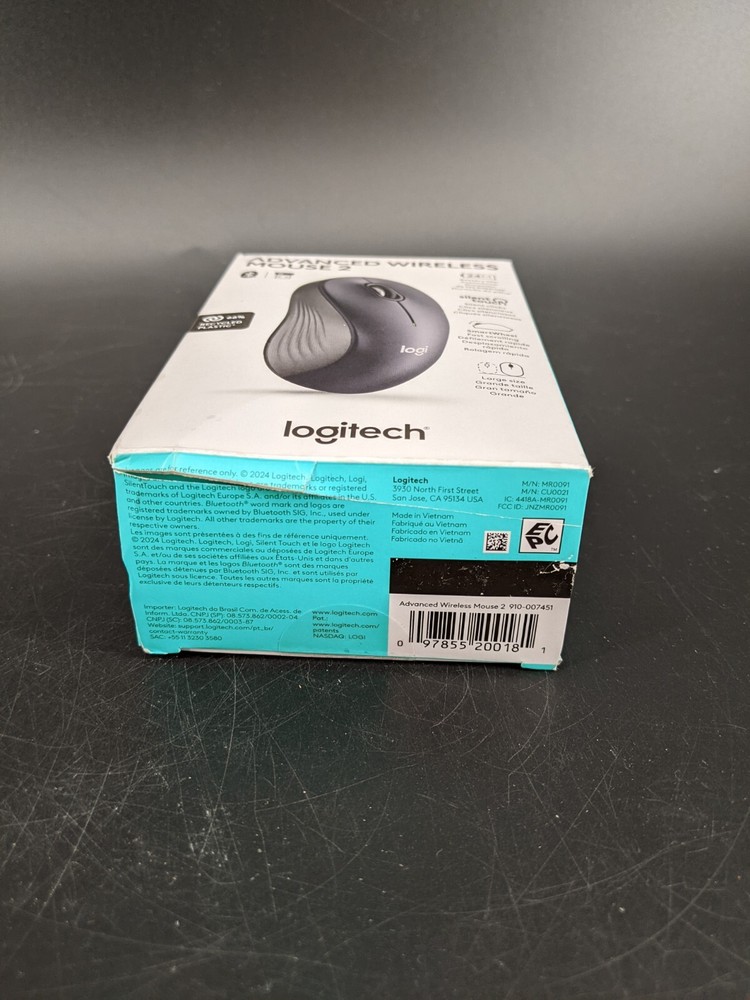 Logitech Advanced Wireless Mouse 2 Silent Touch Wireless Bluetooth