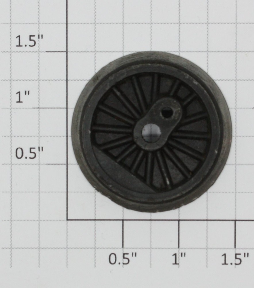 Lionel 736-7 Black Plain End Wheel-No Eccentric Stud (1)
