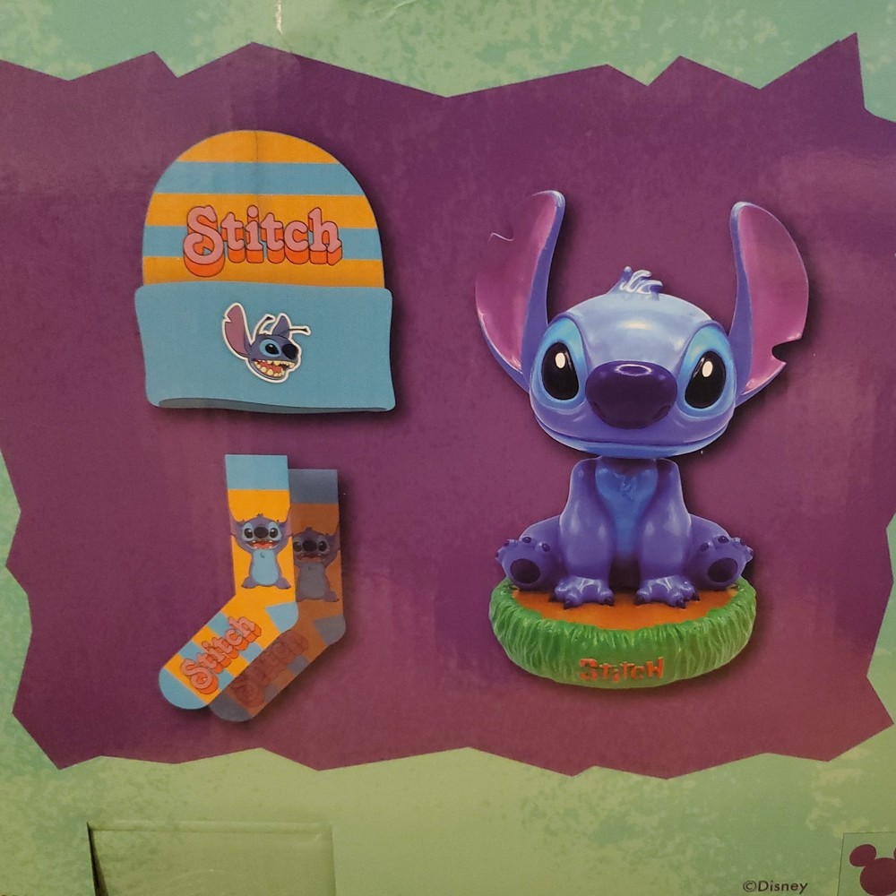 Disney STITCH Bobblehead Gift Set