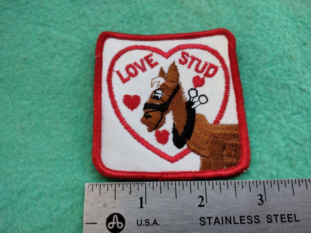 Vintage Love Stud Shoulder Hat Patch