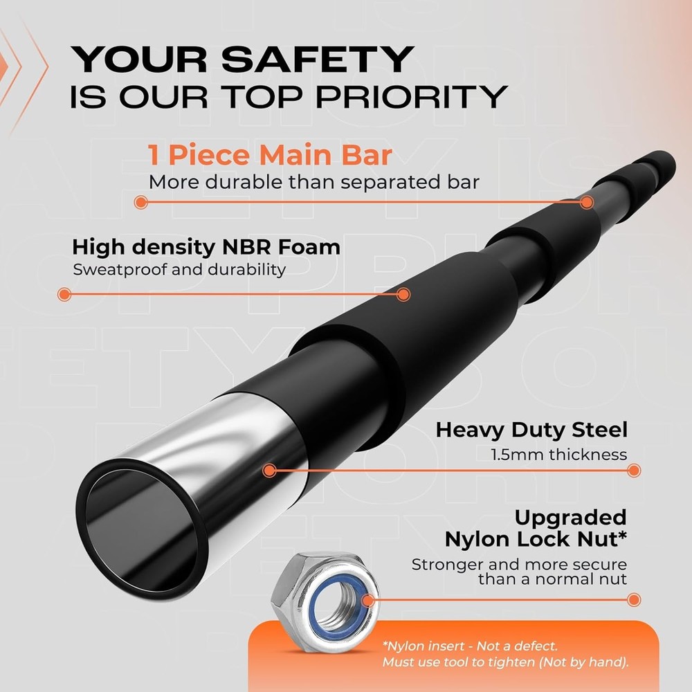 Heavy Duty Wall Mounted Pull Up Bar Over Door Pull Up Bar Doorway Multi Grip