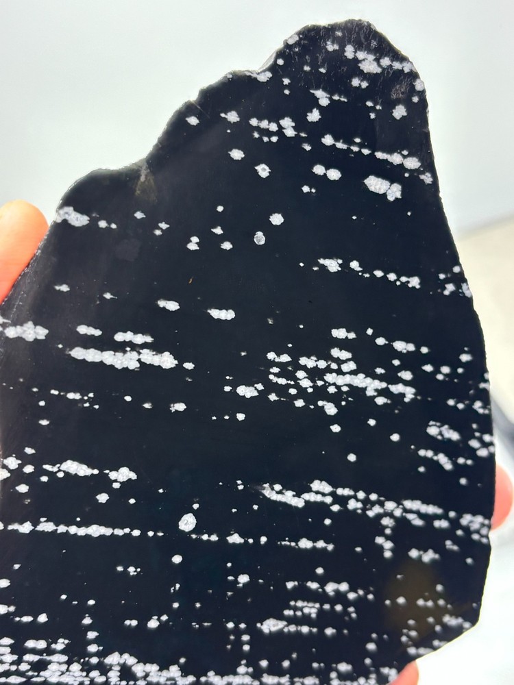 Large Snowflake Obsidian Slab Lapidary Cabbing Knapping Combo ship avail