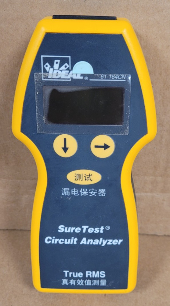 IDEAL 61-164CN SURETEST CIRCUIT ANALYZER RMS (UNTESTED)