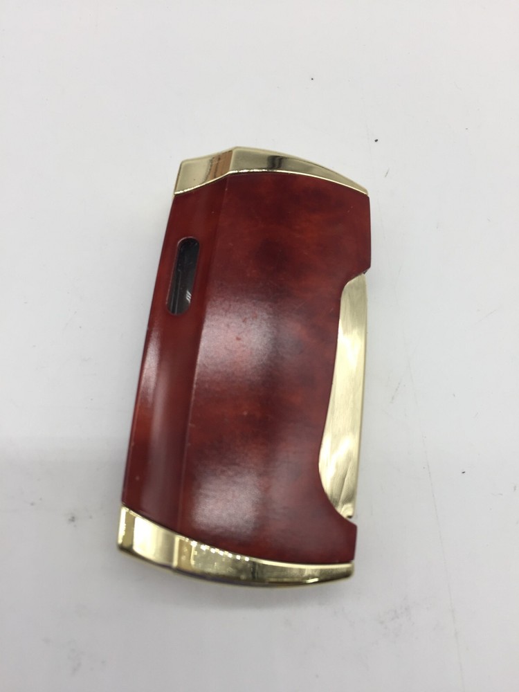 Honest Double Torch Gas Cigarette Cigar Lighter ReFillable with Punch