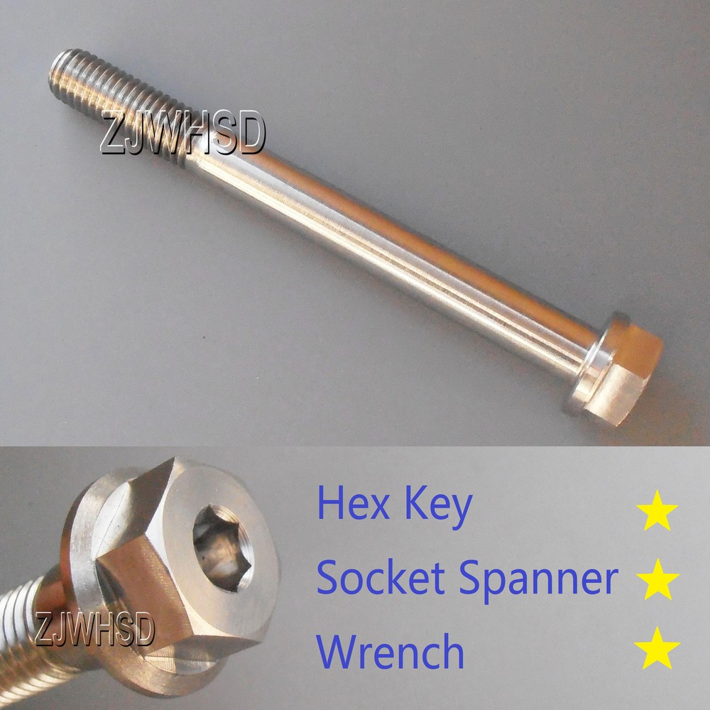 M10 x 1.5 x 100 Ti Titanium Screw Bolt Socket Cap Head & Hexagon Hex Flange Head