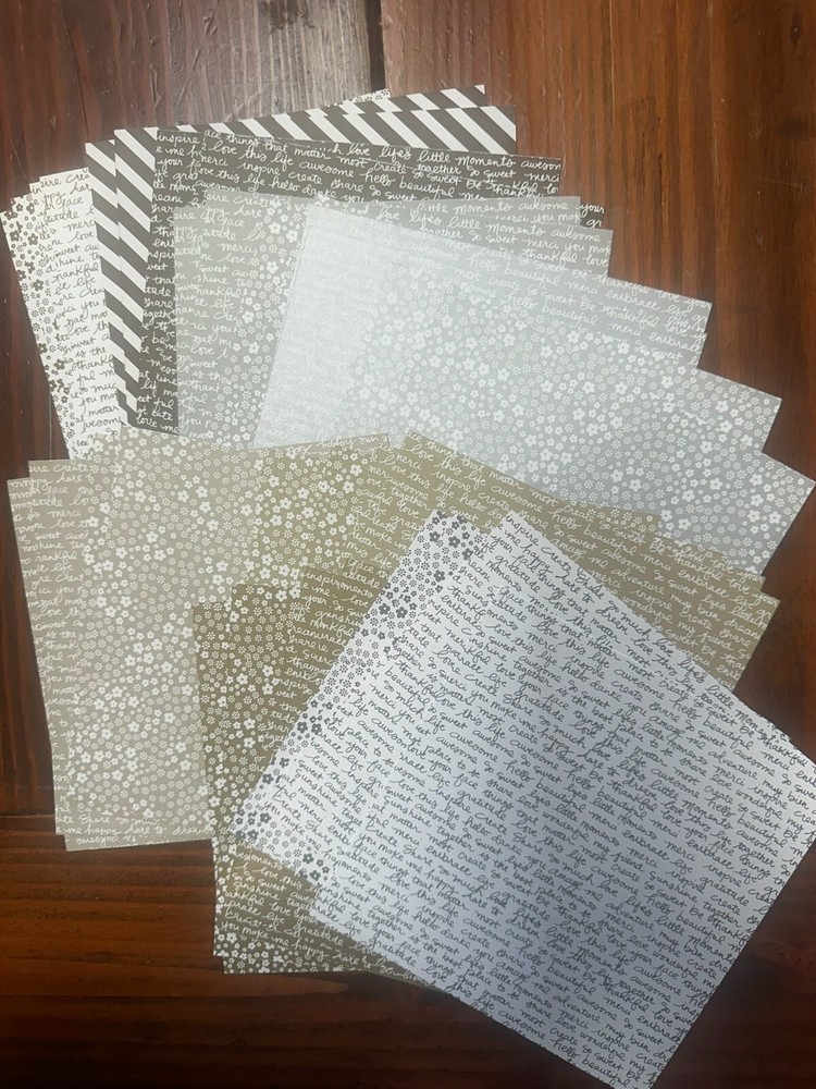 Stampin' Up! 2015-2017 NEUTRALS DSP - (32) 6x6 Sheets