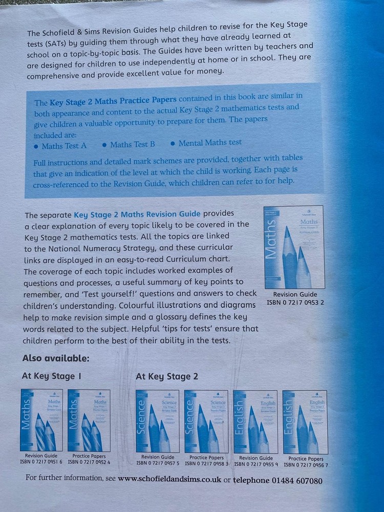 Key Stage 2 Workbooks - Maths, English, Comprehension