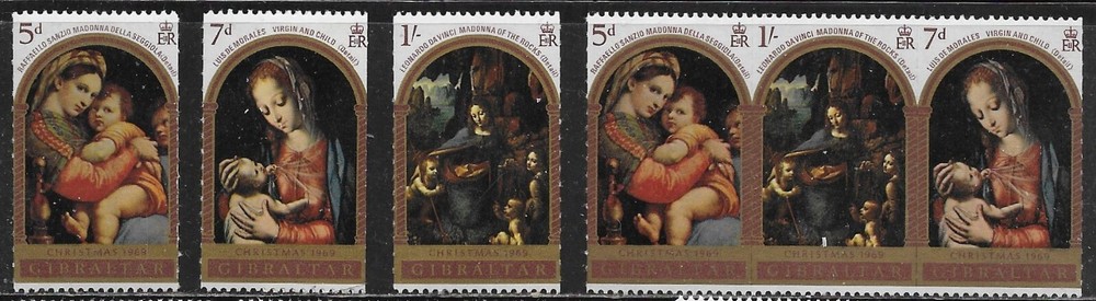 Gibraltar Scott #'s 230 - 232a MNH