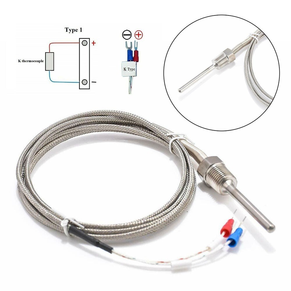 Water-Resistant K-Type Thermocouple-Temperature Sensor Probe For PID-Controller