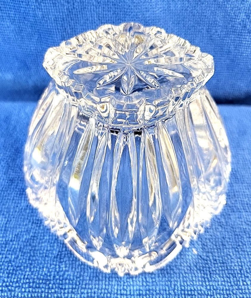 Oneida Crystal Candy Dish Made In Germany Augustine Pattern With Sticker