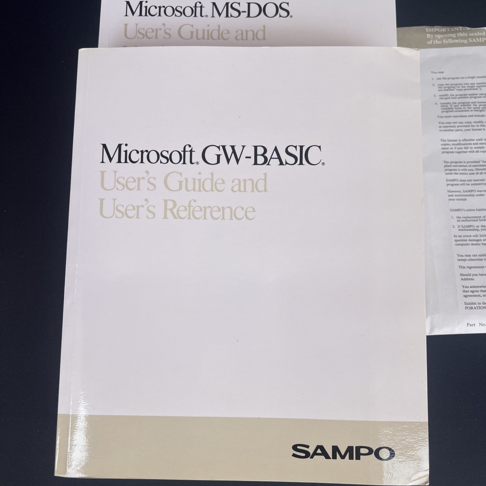 Microsoft MS-DOS 4.01 Operating System 3.5” Floppy Disks w Manuals Complete