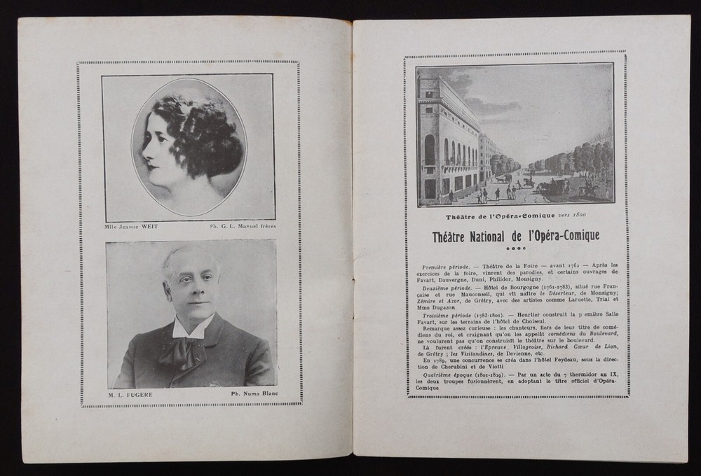 Program 1923 Opera Theatre Comic Illustrator BUSCHER Barber Seville