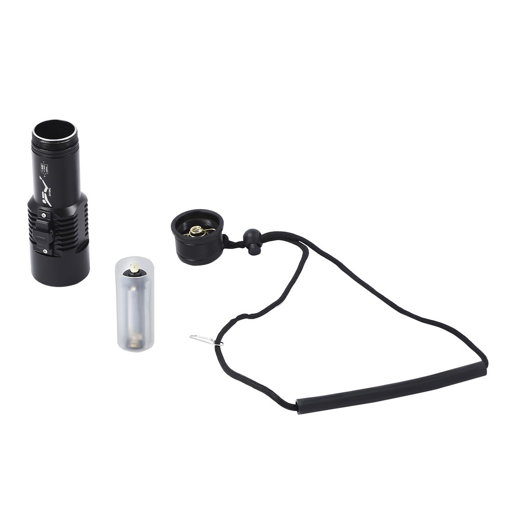 Waterproof LED Underwater Flashlight Diving Light Dive Scuba Lamp Professional