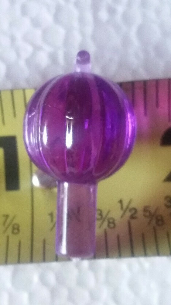 Halloween "Ceramic" Tree Lights~Plastic~ Purple Pumpkin Peg Lights (10)