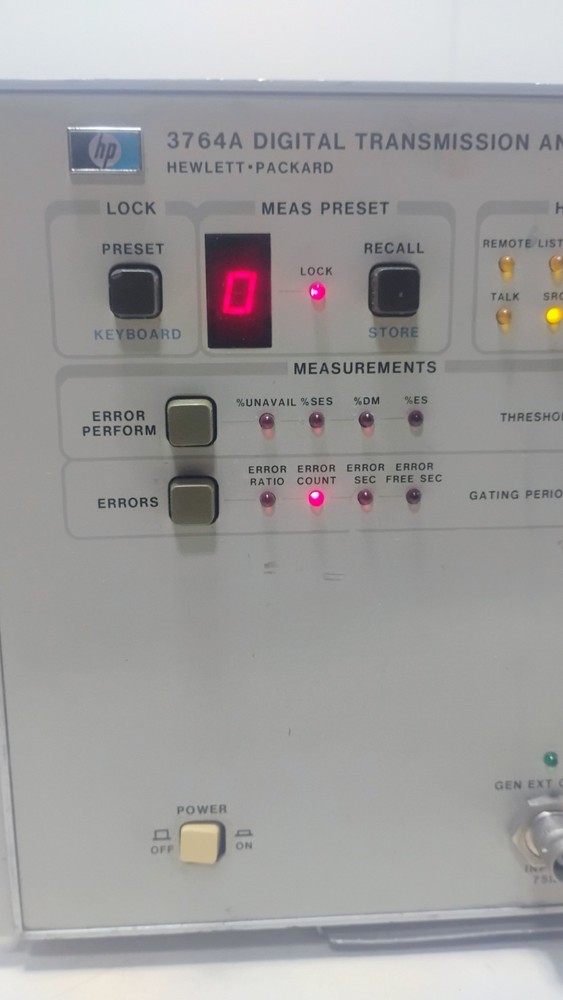 Clean Working Hewlett Packard 3764A Digital Transmission Analyzer