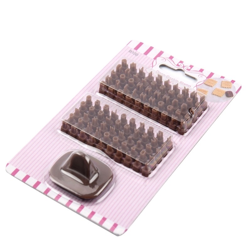 Letter Number Shaped Biscuit Stamps Kitchen Accessories Plastic Material
