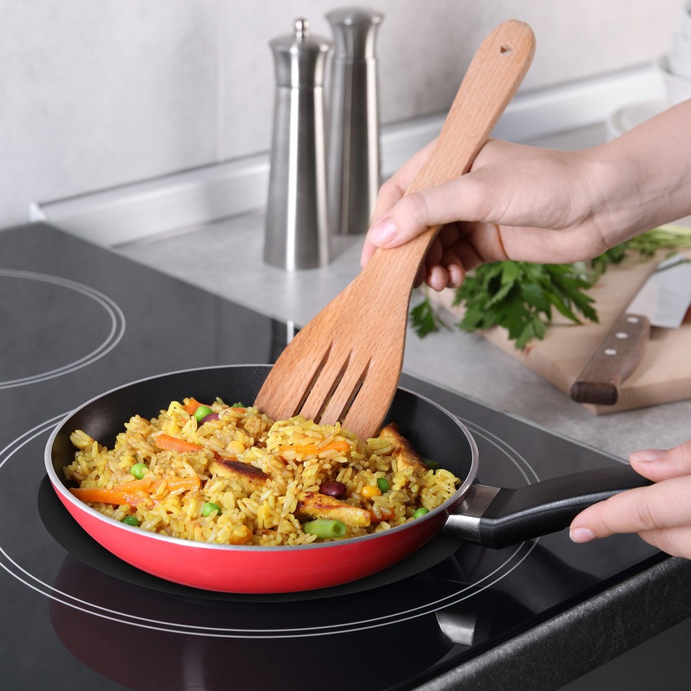 2pcs Induction Cooktop Protector Mats, Round (Black)