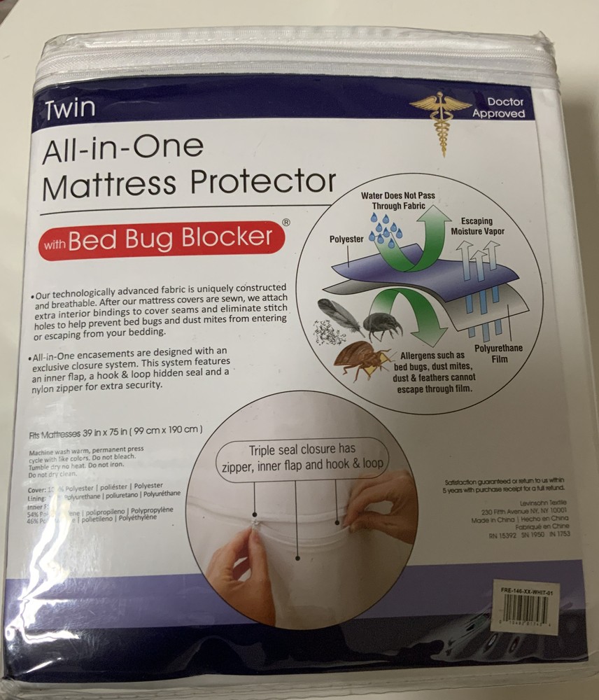 ⚡️All-In-One Mattress Protector With Bed Bug Blocker, TWIN 🆕