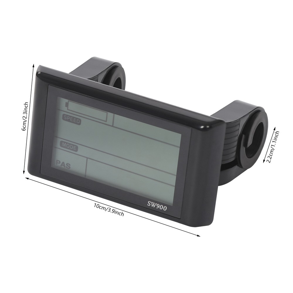 LCD Display Electric Bicycle Rectangle Display Screen E-Bike Screen 10*6cm